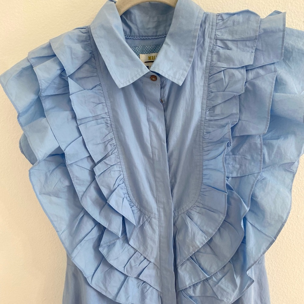 Maeve Ruffled Button-Front Mini Dress - Picture 5 of 12